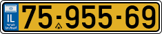 License plate of Israel, Regular plates