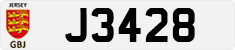 License plate of Jersey, Regular plates (J123456)
