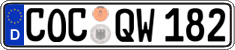 German license plate, Regular plates