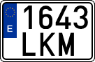 License plates of Spain, Ordinary (2000)