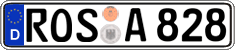 German license plate, Regular plates