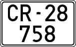 License plates of Spain, 1900 year series