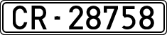License plates of Spain, 1900 year series