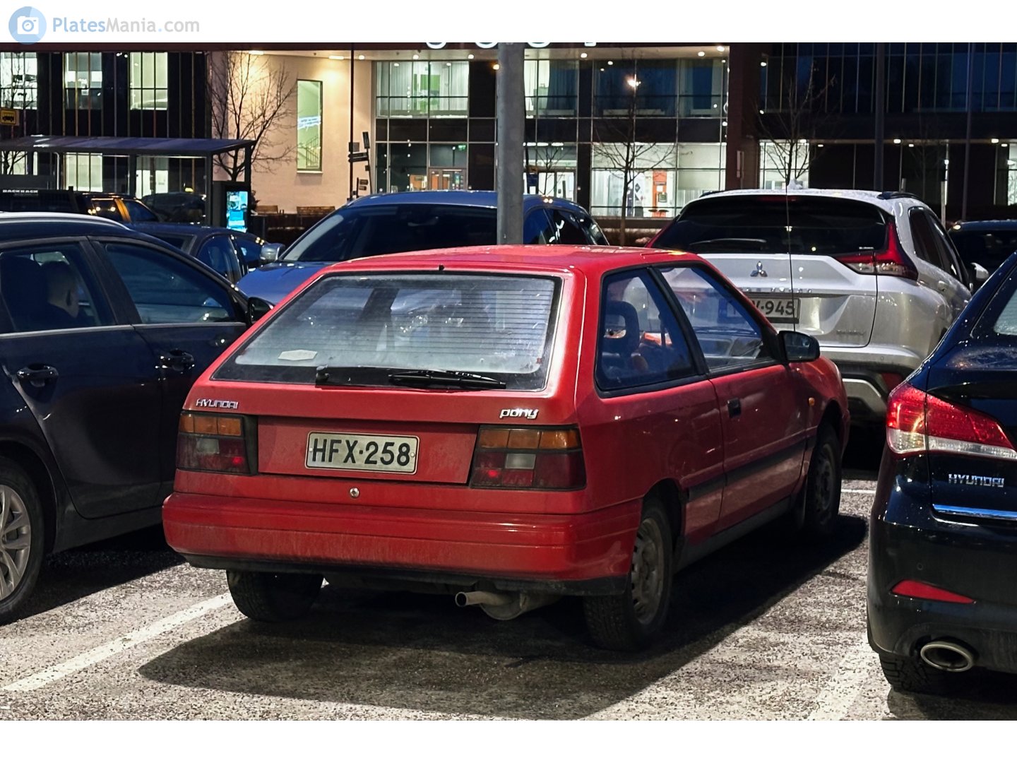 HFX-258, Hyundai Pony 4th gen 3-door Hatch (X2; EU-market), 1989–1991