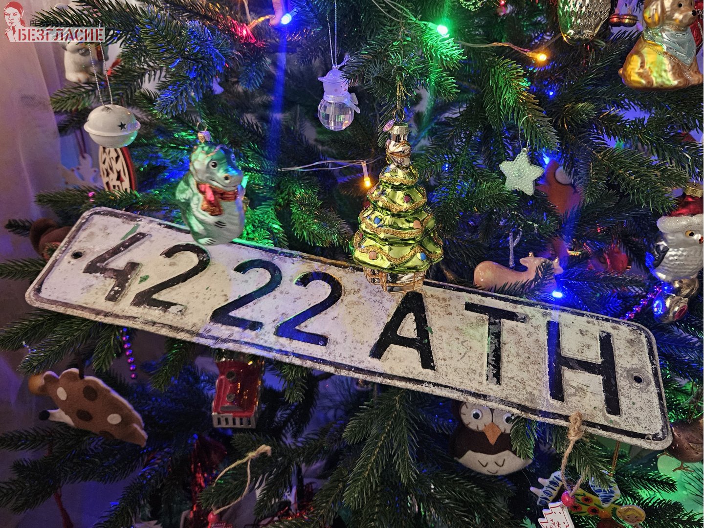 4222 АТН, License plate without vehicle 