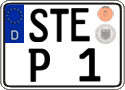 German license plate, Regular plates
