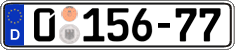 German license plate, Diplomatic
