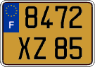 French license plate, FNI