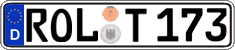 German license plate, Regular plates