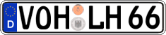 German license plate, Regular plates