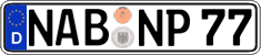 German license plate, Regular plates