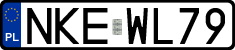 License plates of Poland, Regular car plates