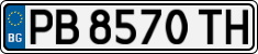License plate of Bulgaria, Cars