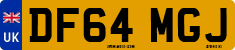 License plate of the United Kingdom, 2001 year system