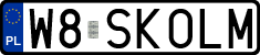 License plates of Poland, Vanity Plates