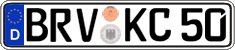 German license plate, Regular plates