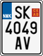 License plate of North Macedonia, Regular plates (2012)