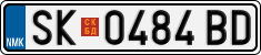 License plate of North Macedonia, Regular plates (2012)