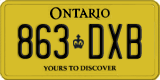 Ontario, Service plate (123-DAB)