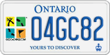 Ontario, Specialty plates (12AB34)