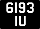 License plate of the United Kingdom, 1932 year system