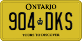 Ontario, Service plate (123-DAB)