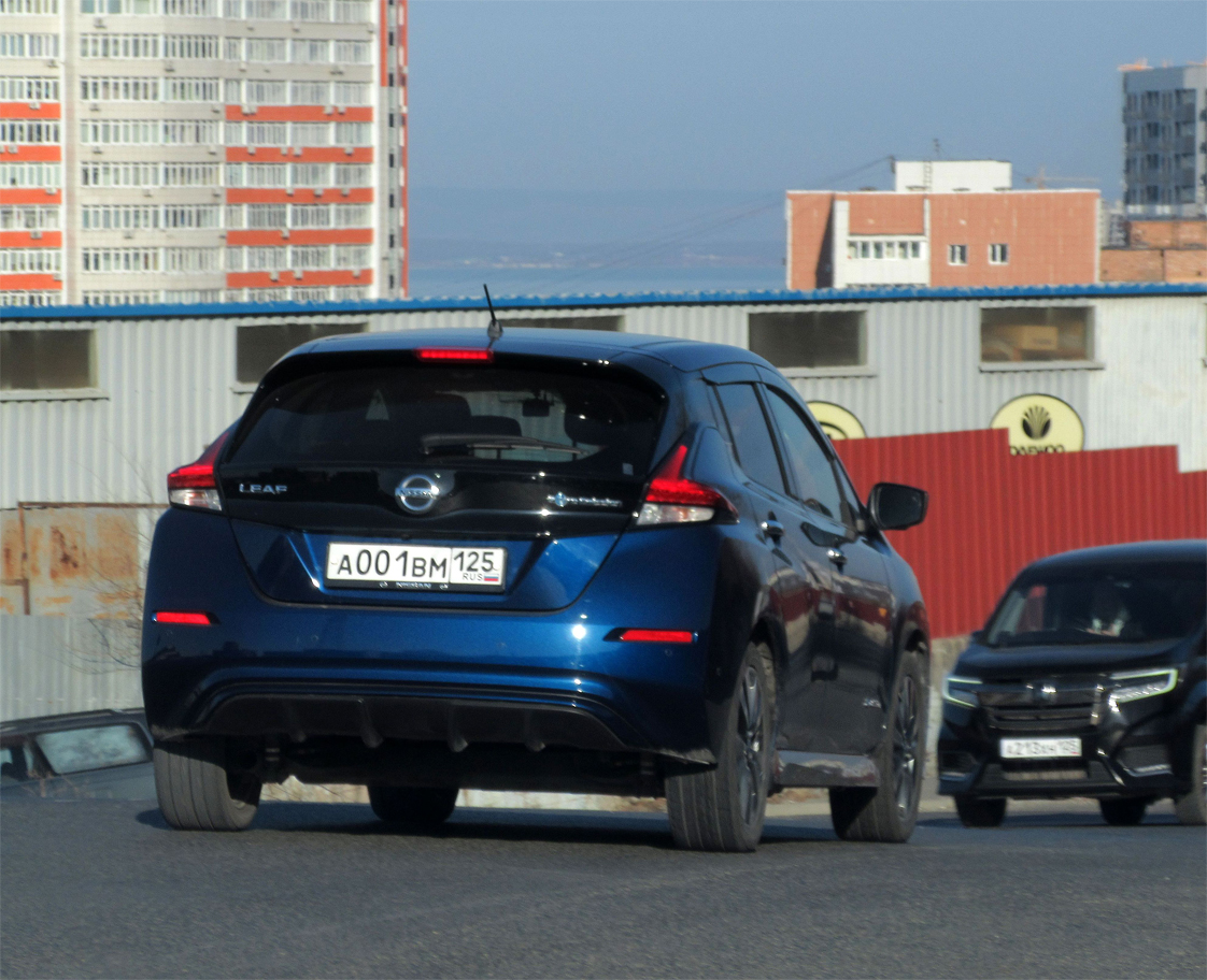 а 001 вм 125, Nissan Leaf 2nd gen (ZE1), 2017–