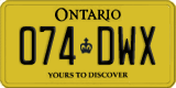 Ontario, Service plate (123-DAB)