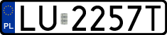 License plates of Poland, Regular car plates