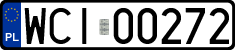 License plates of Poland, Regular car plates