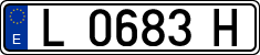 License plates of Spain, 1971 year series