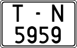 License plates of Spain, 1971 year series