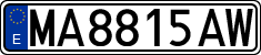 License plates of Spain, 1971 year series