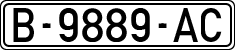 License plates of Spain, 1971 year series