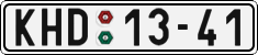 License plate of the Czech Republic, Cars (1960)