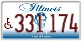 Illinois, Vehicles for disabled persons (123 456)