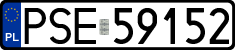 License plates of Poland, Regular car plates