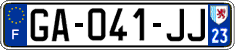 French license plate, SIV (ordinary)