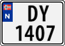 License plate of Norway, Trailers, motorcycles, special vehicles