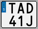License plate of Sweden, Regular plates