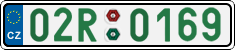 License plate of the Czech Republic, Sportcars (2001)
