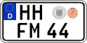German license plate, Regular plates