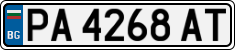 License plate of Bulgaria, Cars