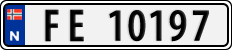License plate of Norway, Cars