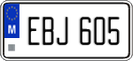 License plate of Malta, Regular plates (ABC 123)