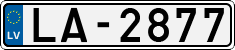 License plate of Latvia, Regular car plates