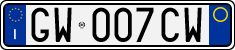 License plate of Italy, Cars (1994 year series)