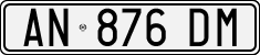 License plate of Italy, Cars (1994 year series)