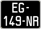 French license plate, SIV (oldtimers)