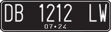 License plate of Indonesia, Regular plates